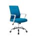 Hashtag Home Accrington Mesh Conference Chair Upholstered/Mesh in Blue/White | Wayfair B9F07543F691444395DC8ED3FCDA336E