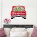 The Holiday Aisle® Kissie Wooden Blooming Life Truck Wall Décor Wood in Brown | 18 H x 24 W x 1 D in | Wayfair 5E1761629D1744929880355E2511EE03