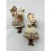 The Holiday Aisle® Mr & Mrs Claus Gingerbread Hanging Figurine Ornament Set, Resin in Brown | 5 H x 3 W x 3 D in | Wayfair