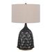 Orren Ellis Owyhee Metal Table Lamp Metal/Fabric in Brown/Gray | 29 H x 18 W x 18 D in | Wayfair B3E9E49E07DD4F18B8415B4105ACECE4