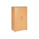 Mmt Furniture Designs Ltd - Beech wooden Filing cabinet with 2 shelves - 2 Door Lockable Filing Cabinet - Tall wood Office Storage Cupboard Organiser