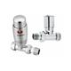 West Radiators - West Elegance trv Thermostatic Radiator Valve and Lockshield Straight Chrome