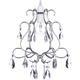 Litecraft - Light Shade Easy Fit Crystal Droplet Lampshade - Polished Chrome