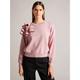 Ted Baker Womens Pink Debroh Ruffled Jumper