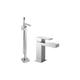 Cube Square Freestanding Shower Mixer Tap With Handset Kit & Basin Sink Mixer Tap