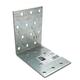 Heavy Duty Zinc Plated Reinforced Corner Angle Bracket - Size 80x80x60x2mm - Pack of 10