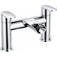 Modern Bathroom Tub Monobloc Bath Filler Mixer Chrome Brass Double Lever - Aquariss