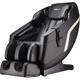 Black Faux Leather Massage Chair with Remote