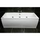 1700mm x 700mm Double Ended Square Bath Whirlpool With Jet & Light Options, 11 Jet