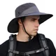 Chapeau de pêche pliable à large bord pour homme protection UV chapeau de randonnée respirant