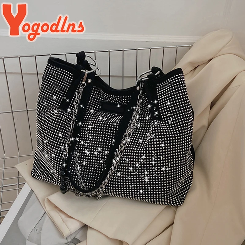 Yogodlns-Sac à bandoulière en biscuits pour femme, sac à main sous les bras, sac à main de luxe, sac à main à provisions, marque de mode, carillon, E27