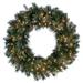 Vickerman 24" Douglas Fir Artificial Pre-Lit Wreath with Dura-Lit® Warm White LED Mini Lights. - Warm White