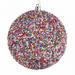 Vickerman 4" Multi-Colored Beaded Ball Ornament, 6 per Bag