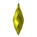 Vickerman 8" Lime Shiny Swirl Finial Ornament, Pack of 6 - Green