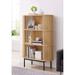 Collins Modern Oak Wooden 3-shelf Bookcase Display Cabinet