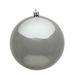 Vickerman 2.4" Pewter Shiny Ball Ornament, 24 per Bag - Grey