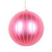 Vickerman 5" Mauve Matte Glitter Ball Christmas Ornament, 4 pieces per bag - Pink