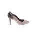 Moda Spana Heels: Pumps Stilleto Cocktail Party Gray Snake Print Shoes - Women's Size 9 1/2 - Almond Toe