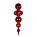 Vickerman 54" Red Shiny and Matte Finial Ornament