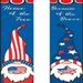 Memorial Day Gnome Veterans Day - Hanging American Flag Banners Gnome Porch Sign -Patriotic Decor Party Supplies for July Fourth Memorial Day Independence Labor