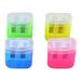 Christmas Gifts Clearance! SHENGXINY Pencil Sharpener Clearance Double Hole Plastic Pencil Sharpener With Lid Pencil Sharpener Multicolor