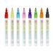 Rdeuod 2023 Christmas Outline Marker Set Double Line Outline Pen Set DIY Handheld Christmas Card Outline Marker Highlighter (8 Colors)ï¼ˆ10mlï¼‰ for Christmas multicolored One Size