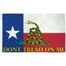 Texas Don t Tread on Me Flag 3x5ft Gadsden Texas Flag TX Tea Party Patriotic