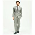 Brooks Brothers Men's Traditional Fit Wool Sharkskin 1818 Suit | Light Grey | Size 50 Long