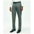 Brooks Brothers Men's Slim Fit Wool Hopsack Tuxedo Pants | Grey | Size 36 32