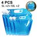 5/10L Collapsible Water Container BPA Free Outdoor Folding Travel Climbing Camp Emergency Water Bag Container Package for Sport Camping Riding Mountaineer Food Grade