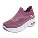 gvdentm Walking Shoes Women Women s Running Shoes Tennis Walking Fashion Sneakers Purple 8