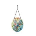 Toma High Quality Dragonfly Glass Suncatcher with Chain Exquisite Stained Dragonfly Plexiglass Window Hangings Colorful Dragonfly Hanging Ornament for Home Garden Window Door