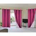 Luxury K72 1 Panel hot pink solid color thermal foam lined blackout heavy thick thermal window curtain drapes bronze grommets 108 Length