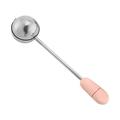 One-Face Stainless Steel Duster Strainer One-Handed Operation Spring Sticks Sugar Flour Spice Baking Tool Sink Dish Drying Rack Stainless Steel Roll up