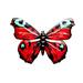 ADVEN Butterfly Wall Art Decor Metal Simulation Insect Patio Garden Ornament Indoor Outdoor DIY Sculpture Figurine Statue with Hook