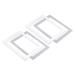 6.6x4.8 Inch Magnetic Photo Frame with Adhesive Picture Holder PVC White 2 Pack