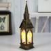 Christmas Vintage LED Lantern Battery Operated LED Lantern Indoor Lanterns Decorative Candle Lamp Seasonal Decorations for Christmas Home Living Room Bedside Night Light