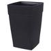 N351236 Tall Planter Black 12 by 18-Inch