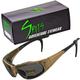 Zilla Foam Padded Safety Rated Motorcycle Eyewear Frame Color: Gold Lens Color: Smoke