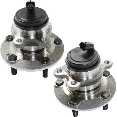 2012 Hyundai Genesis Coupe Front, Driver and Passenger Side Wheel Hubs, With Bearing, With Sensor, Rear Wheel Drive