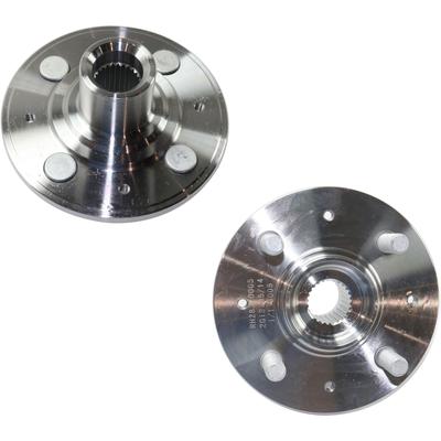 2000 Acura Integra Front, Driver and Passenger Side Wheel Hubs, Without Bearing