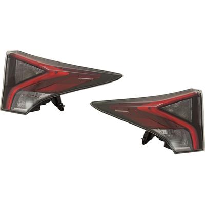 2018 Toyota Prius Tail Lights, without Bulb, Halogen, Mounts On Quarter Panel