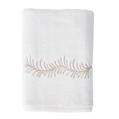 Sienne Embroidered Towels - Flax, Bath Towel - Ballard Designs