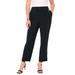 Plus Size Women's June Fit Corner Office Pants by June+Vie in Black (Size 22 W)