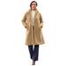 Plus Size Women's Teddy Coat by Jessica London in Soft Camel (Size 24 W)