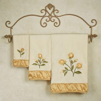 Charlotte Rose Bath Towel Set Butter Bath Hand Fin...