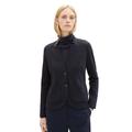 Sweatblazer TOM TAILOR "Ottoman" Gr. M, blau (sky captain blue) Damen Blazer