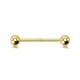 OUFER Body Piercing Nipple Piercing Bars 14K Yellow Gold Nipple Piercing Jewellery 14G Tongue Piercing Barbell Jewellery