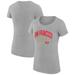 Women's G-III 4Her by Carl Banks Heather Gray San Francisco 49ers Filigree Logo Fitted T-Shirt