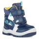 Lauflernschuh GEOX "Blinkschuh B FLANFIL BOY ABX" Gr. 21, blau (navy, hellblau) Kinder Schuhe Lauflernschuhe